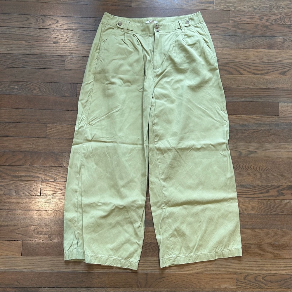 Madewell NWOT The Harlow light green wide leg pant size 12p never worn